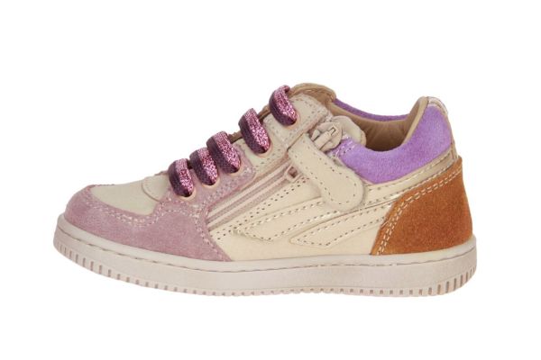 Stones and Bones Nomi Beige-Roze Sneaker  (NOMI-ROSE NATURAL) - MerkenOutlet