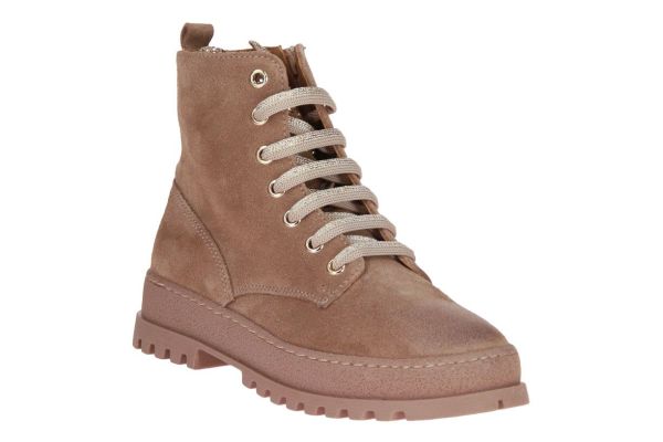 Stones and Bones Svasa Beige Veterboot  (SVAVA GLITTER SAND PLATIN) - MerkenOutlet