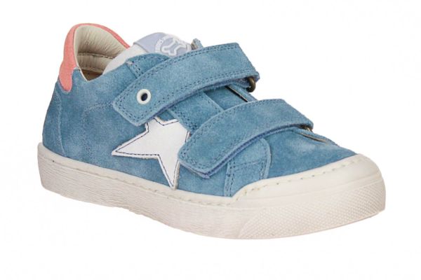 Stones and Bones Grith Blauwe Sneaker  (GRITH JEANS/ORANGE) - MerkenOutlet