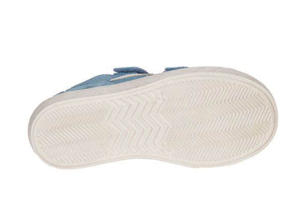 Stones and Bones Grith Blauwe Sneaker  (GRITH JEANS/ORANGE) - MerkenOutlet