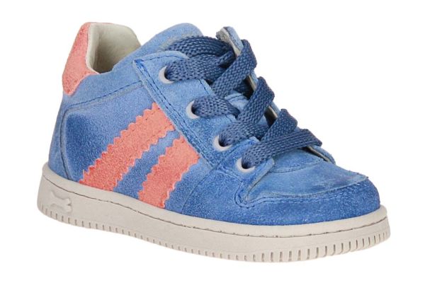Stones and Bones Naif Blauwe Sneaker  (NAIF-BLUE/ORANGE) - MerkenOutlet