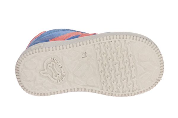 Stones and Bones Naif Blauwe Sneaker  (NAIF-BLUE/ORANGE) - MerkenOutlet