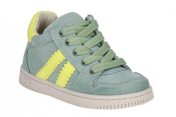 Stones and Bones Naif Groene Sneaker  (NAIF-OXIDE/YELLOW) - MerkenOutlet
