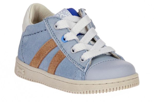 Stones and Bones Nepo Blauwe Sneaker  (NEPO- BLUE/CUOIO) - MerkenOutlet