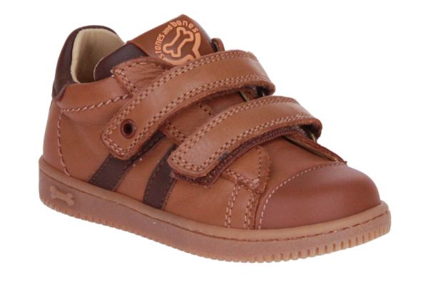 Stones and Bones Niso Velcroschoen Cognac  (NISO-cuoio coffee) - MerkenOutlet