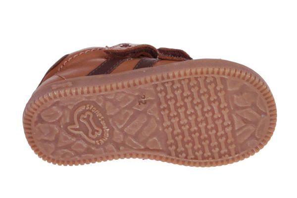 Stones and Bones Niso Velcroschoen Cognac  (NISO-cuoio coffee) - MerkenOutlet