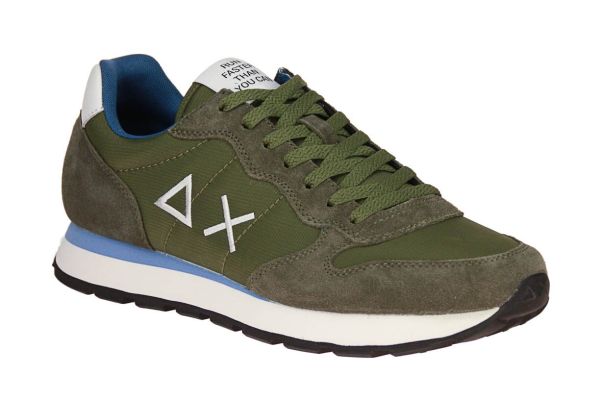 SUN68 Tom Solid Militare Kaki Sneaker  (Z35101-19) - MerkenOutlet