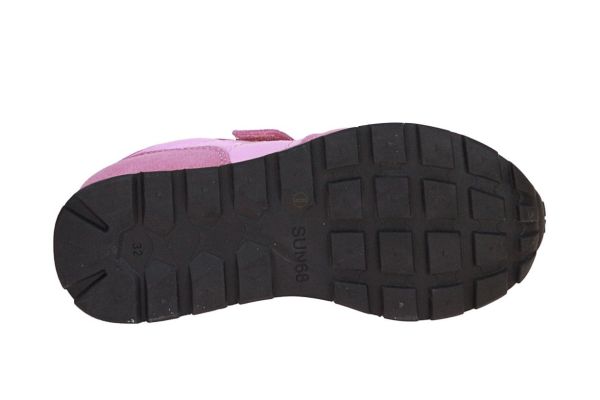 SUN68 Girl's Ally Solid Nylon Kid Roze Sneaker  (Z35401K-72) - MerkenOutlet