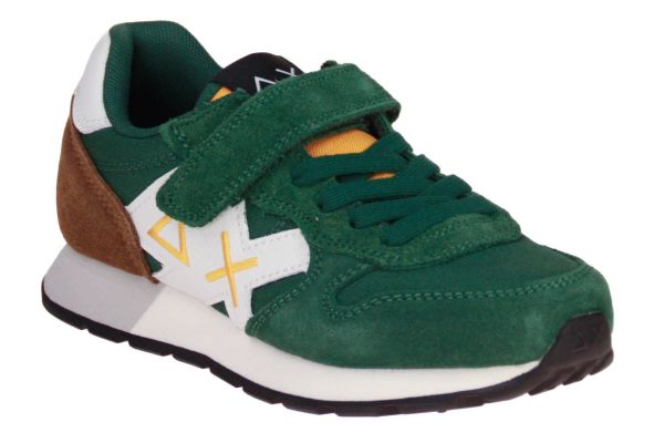 SUN68 Boy's Jaki 2.0 Solid Kid Verde Scuro  (Z45313K-37) - MerkenOutlet