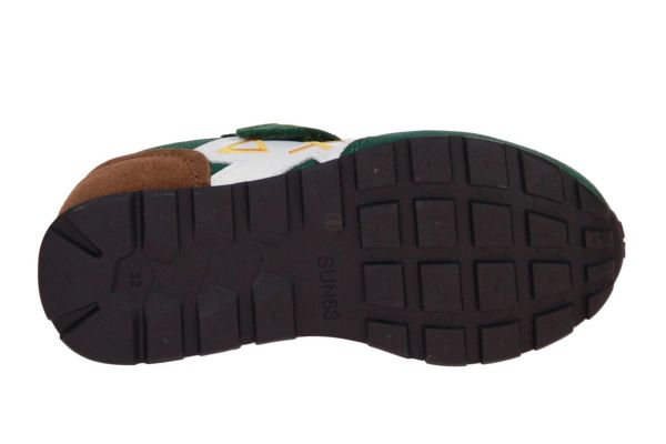 SUN68 Boy's Jaki 2.0 Solid Kid Verde Scuro  (Z45313K-37) - MerkenOutlet