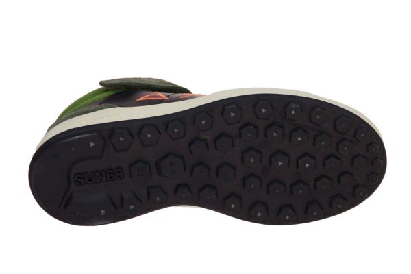 SUN68 Boy's Genius Mid Kid Militare Scuro  (Z45335K-74) - MerkenOutlet