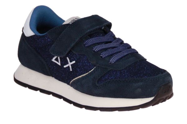SUN68 Girl's Ally Glitter Kid Navy Blue  (Z45404K-07) - MerkenOutlet