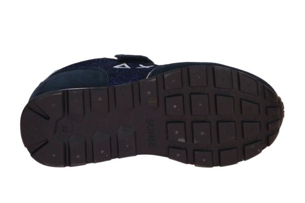 SUN68 Girl's Ally Glitter Kid Navy Blue  (Z45404K-07) - MerkenOutlet
