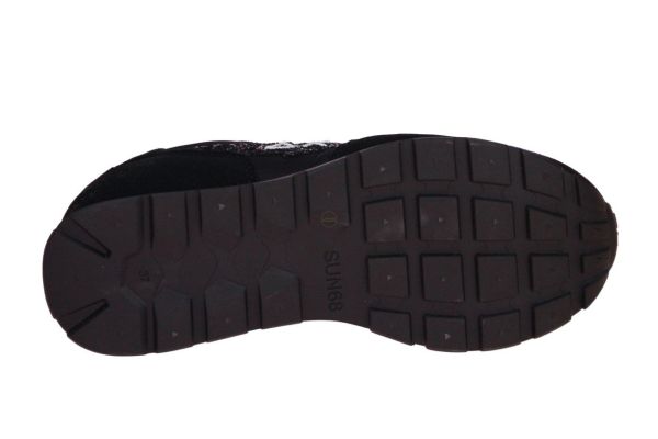 Sun68 Stargirl Glitter Logo Teen Sneaker Zwart  (Z45417T-11) - MerkenOutlet