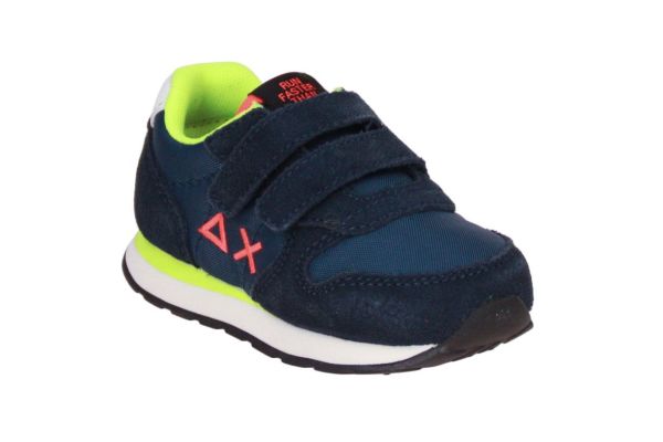 SUN68 Boy's Tom Fluo First Step Navy Blue  (Z36302F-07) - MerkenOutlet