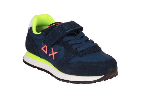 SUN68 Boy's Tom Fluo Kid Navy Blue  (Z36302K-07) - MerkenOutlet