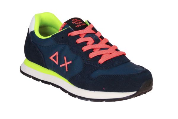SUN68 Boy's Tom Fluo Teen Navy Blue  (Z36302T-07) - MerkenOutlet
