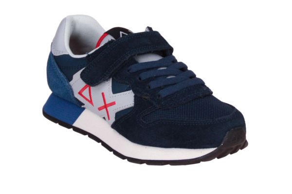 SUN68 Boy's Jaki Solid Kid Navy Blue  (Z36315K-07) - MerkenOutlet