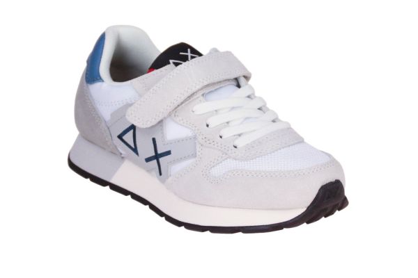 SUN68 Boy's Jaki Solid Kid Bianco  (Z36315K-01) - MerkenOutlet