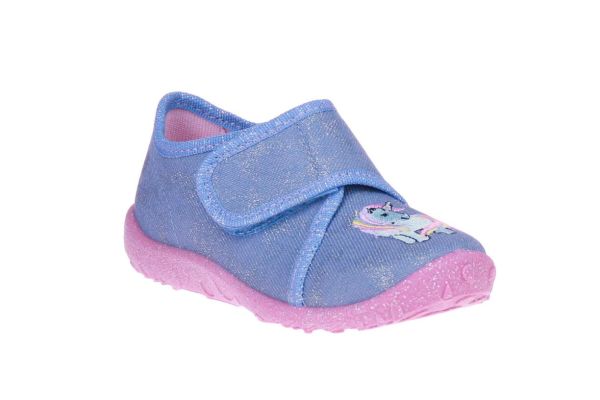 Superfit Blauwe Pantoffel Unicorn  (0-609254-8500) - MerkenOutlet