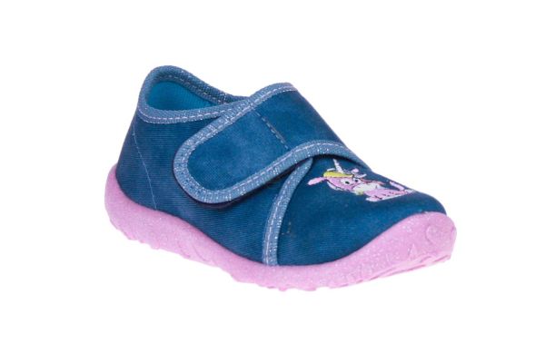 Superfit Blauwe Pantoffel Unicorn  (1-009254-8050) - MerkenOutlet
