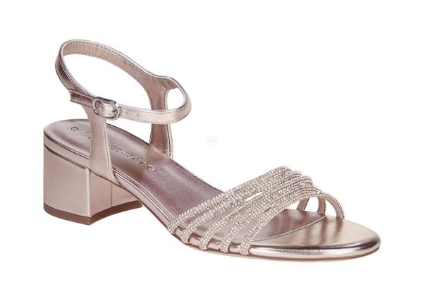 Tamaris Roze Metallic Sandaal  (1-28248-44/586) - MerkenOutlet