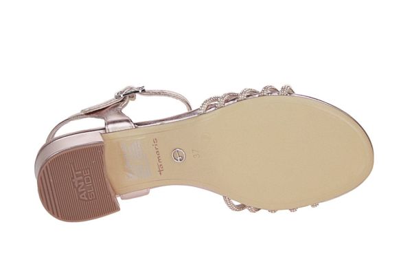 Tamaris Roze Metallic Sandaal  (1-28248-44/586) - MerkenOutlet