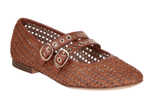 Tamaris Ballerina Met Gesp Cognac  (1-22144-46/305) - MerkenOutlet