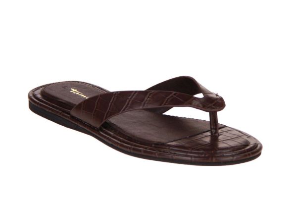 Tamaris Slipper Crocco Bruin  (1-27106-46/396) - MerkenOutlet