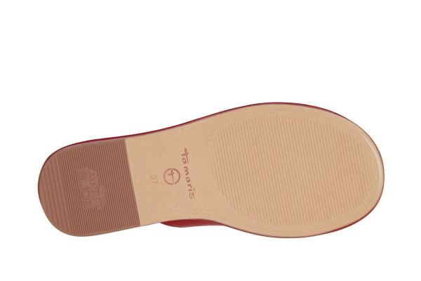 Tamaris Slipper Rood  (1-27106-46/575) - MerkenOutlet