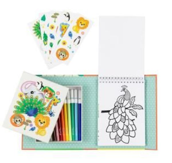 Tiger Tribe Colouring Set Zoo  (0294) - MerkenOutlet