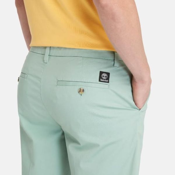 Timberland Stretch Twill Chino Short Bleekgroen  (TB0A2DFMEW01) - MerkenOutlet