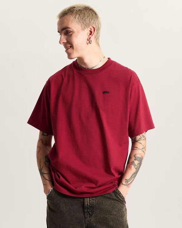 Vans Salton Loose Tee Bordeaux  (VN000P56BRD) - MerkenOutlet
