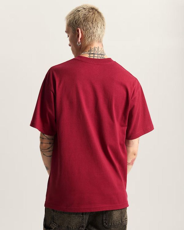 Vans Salton Loose Tee Bordeaux  (VN000P56BRD) - MerkenOutlet