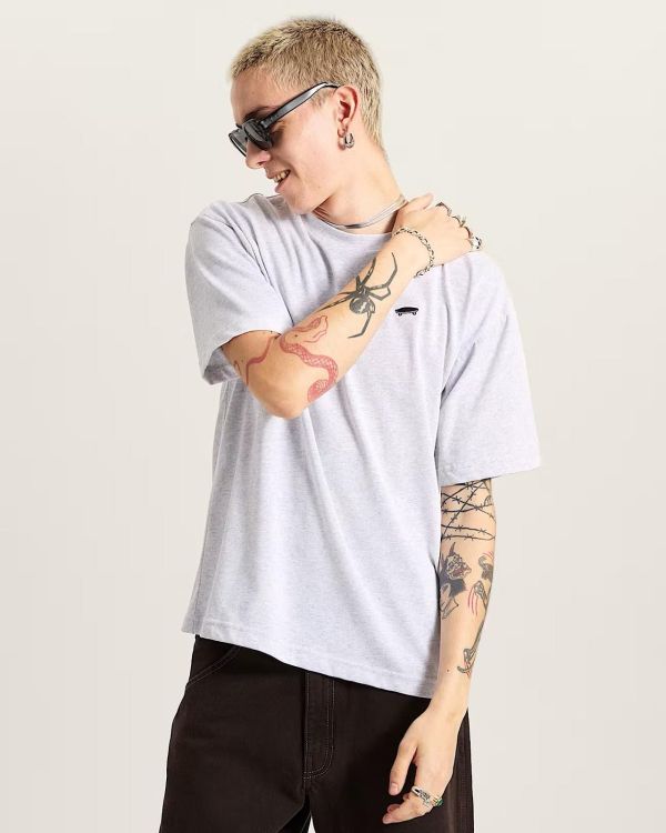 Vans Salton Loose Tee Light Grey Heat  (VN000P56QI) - MerkenOutlet
