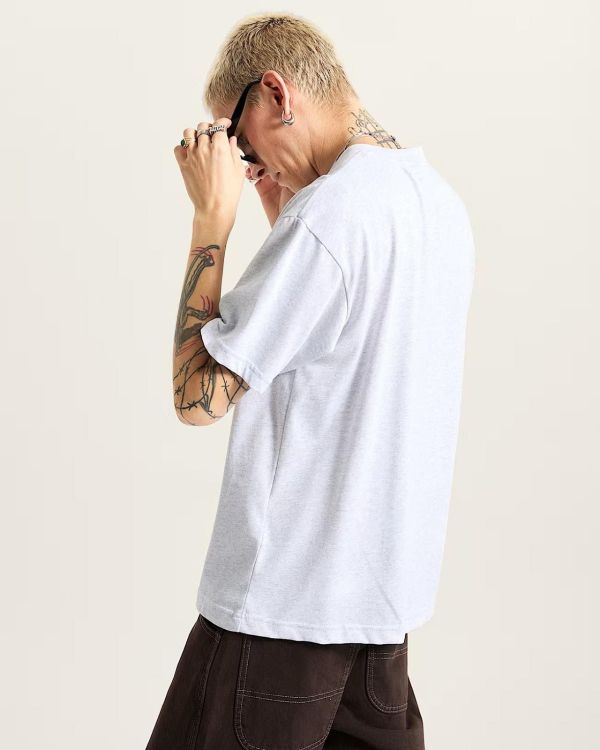 Vans Salton Loose Tee Light Grey Heat  (VN000P56QI) - MerkenOutlet