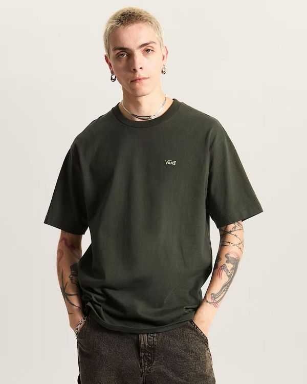 Vans Left Chest II Tee Loose Fit Dried Kelp  (VN000P1PEMU) - MerkenOutlet