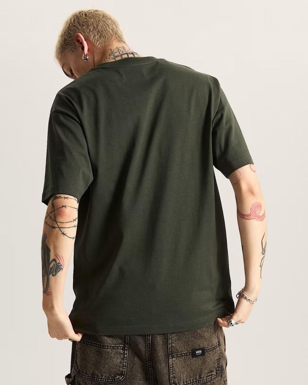 Vans Left Chest II Tee Loose Fit Dried Kelp  (VN000P1PEMU) - MerkenOutlet