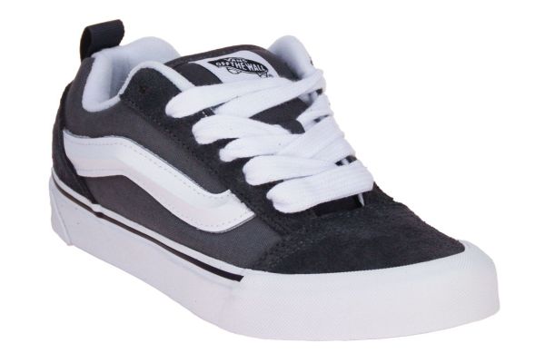 Vans Knu Skool Kids Sneaker Grijs-Wit  (VN000D2TUHE1) - MerkenOutlet