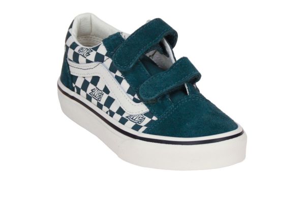 Vans Old Skool V Geo Check Mystic Moss  (VN000CYAFRJ1) - MerkenOutlet