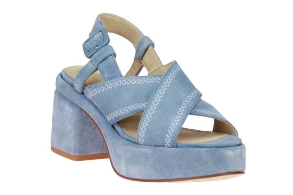 Via Vai Elia Paisley Sandaal Blauw  (62020-SIERRA DETOX) - MerkenOutlet