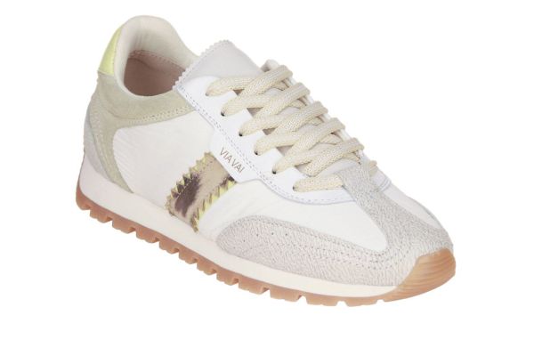 Via Vai Scott Sara Sneaker Wit-Goud  (62399.01-716) - MerkenOutlet