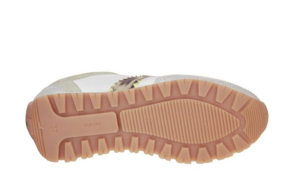 Via Vai Scott Sara Sneaker Wit-Goud  (62399.01-716) - MerkenOutlet