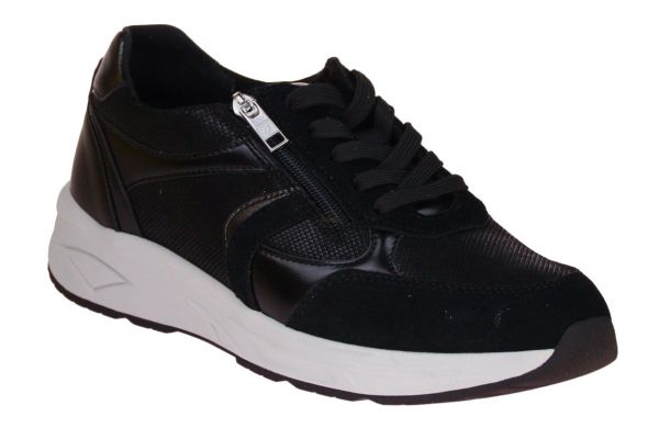 Waldläufer Jill Sneaker Zwart H-leest  (703002-104/001) - MerkenOutlet