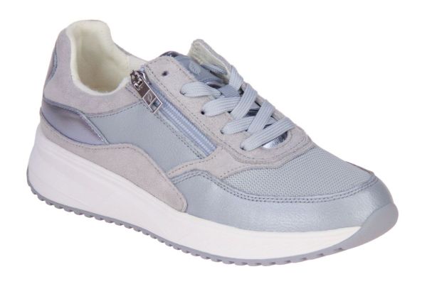 Waldläufer Mara Sneaker Blauw H-leest  (765001-107/267) - MerkenOutlet
