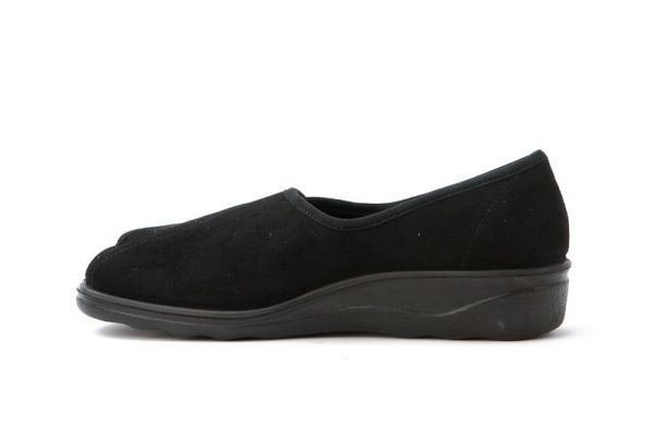 Romika Romisana 104 Zwarte Pantoffel  (70044/100) - MerkenOutlet
