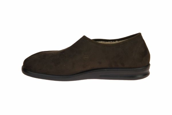Romika Präsident 85  Bruine Pantoffel Wol  (73085/304) - MerkenOutlet