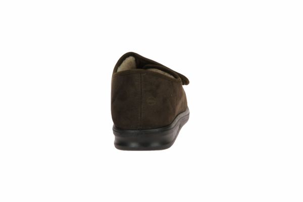 Romika Präsident 85  Bruine Pantoffel Wol  (73085/304) - MerkenOutlet