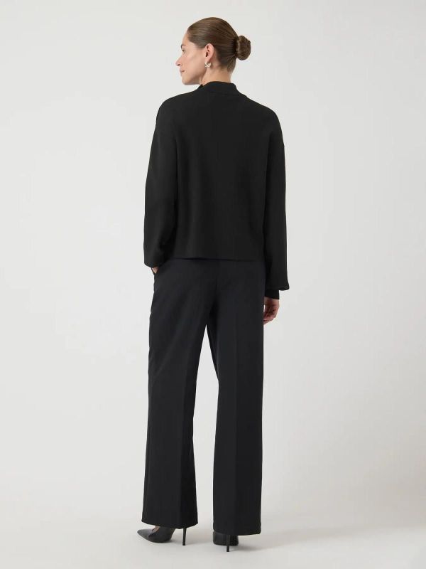 Y.A.S. Hama LS Pearl Knit Pullover Black  (26036582 BLACK) - MerkenOutlet