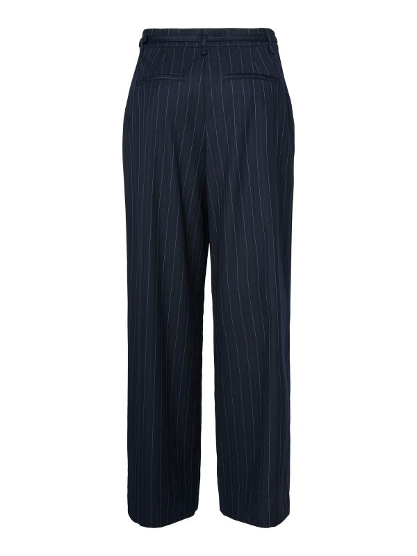 Y.A.S. Pimis HMW Pinstripe Pant Navy Blazer Pimis Pinstripe  (26039289 NAVY BLAZER) - MerkenOutlet